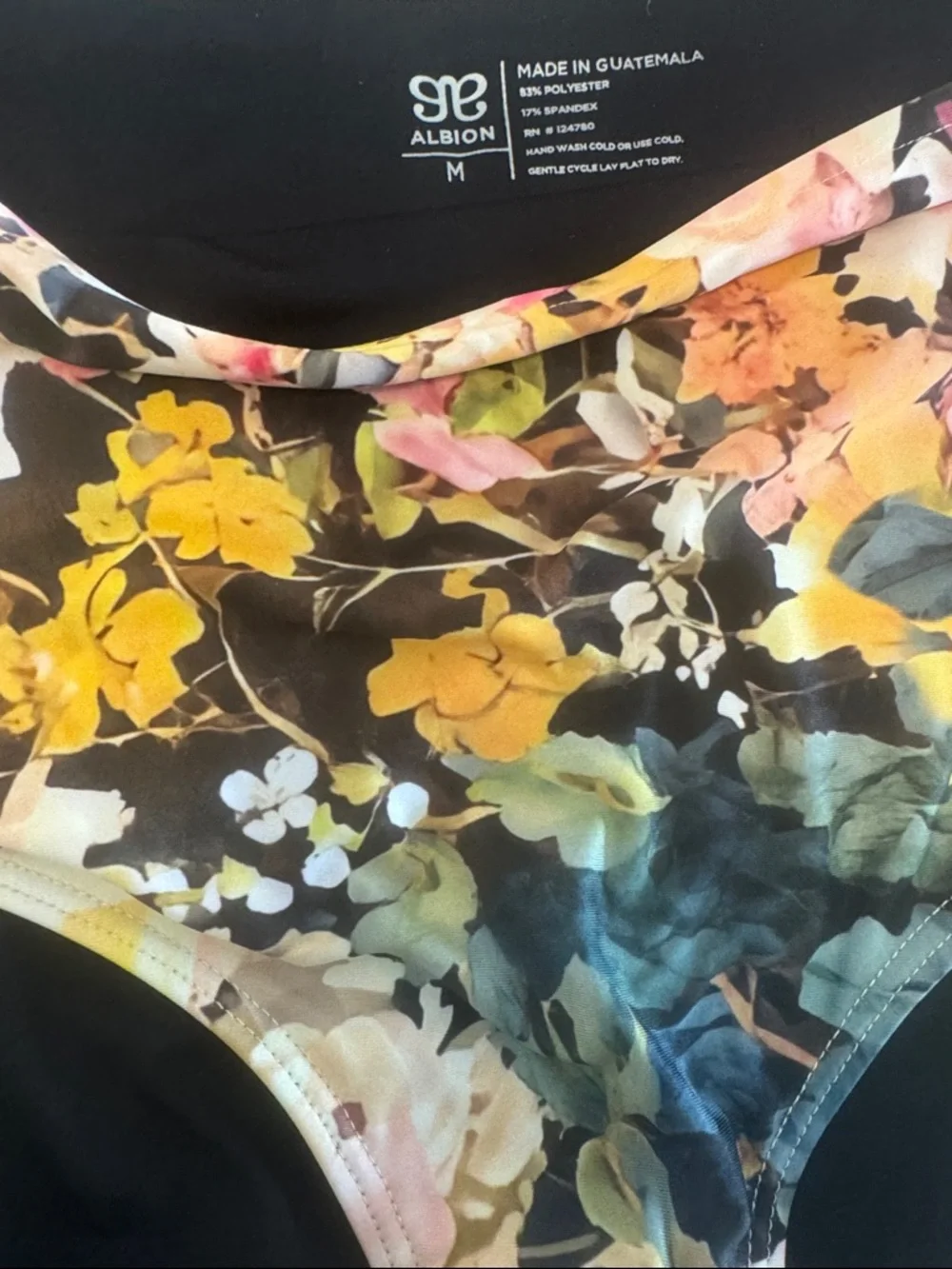 High-Waist Floral Bikini Set in Multicolor by Albion Fit - Picture 8 of 9